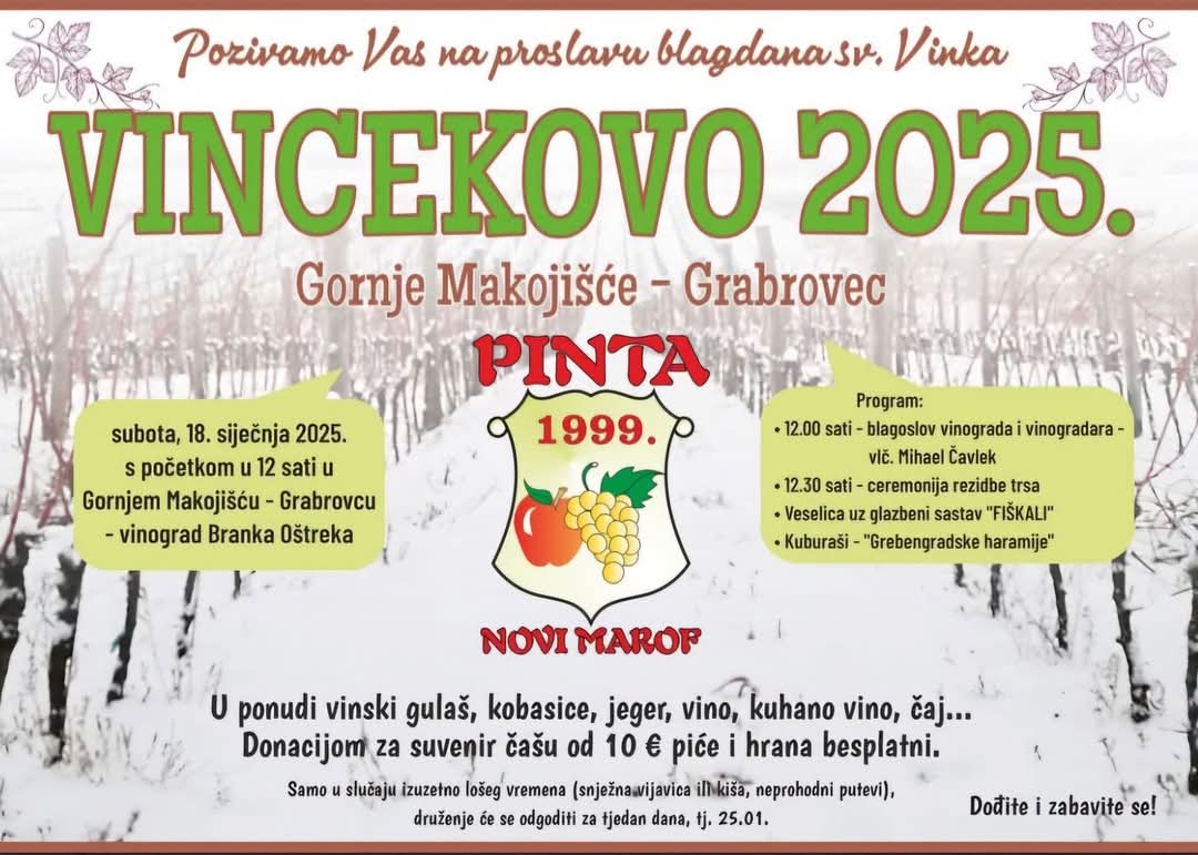 Vincekovo u Gornjem Makojišću - plakat