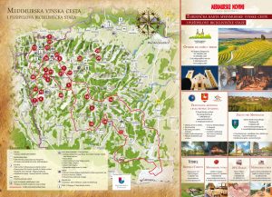 Turistička karta gornjeg Međimurja