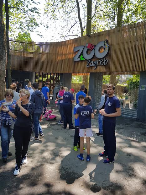 Mali nogometaši Sloge Čakovec u ZOO Zagreb