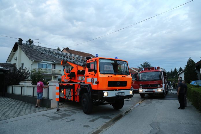 Požar u Ulici Stjepana Bencea u Čakovcu