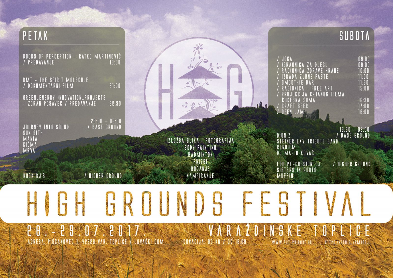 Svi su pozvani na dvodnevni High Grounds festival