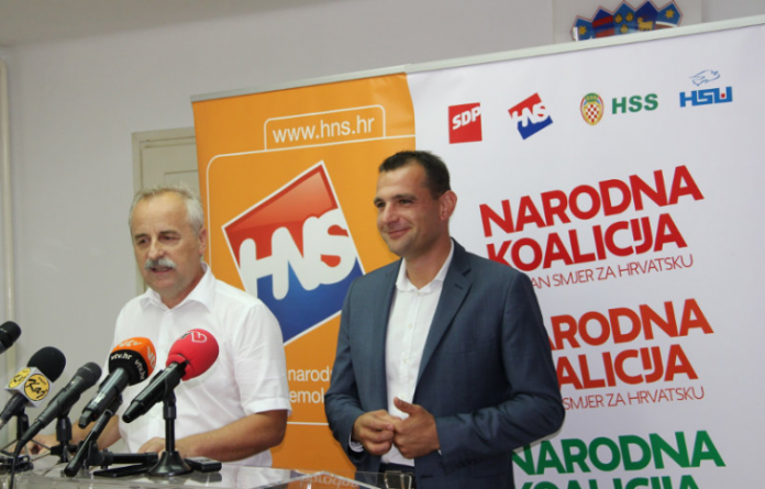 Mladen Novak (SDP) i Matija Posavec (HNS)