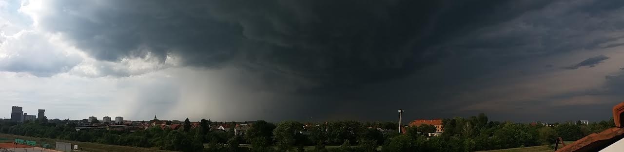 Fotografija tučonosne oluje u Međimurju