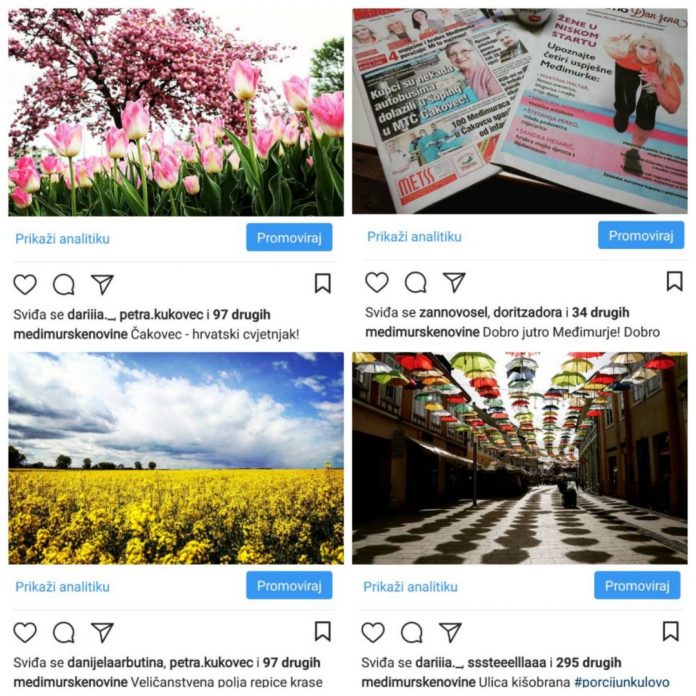 Instagram profil Međimurskih novina
