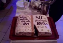zlatni pir ilustracija torte