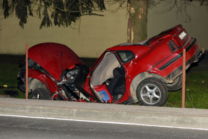 Šemovec teška prometna nesreća auto prepolovljen