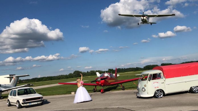 Antonio i Nikolina za svoje vjenčano fotografiranje odabrali su aerodrom Pribislavec