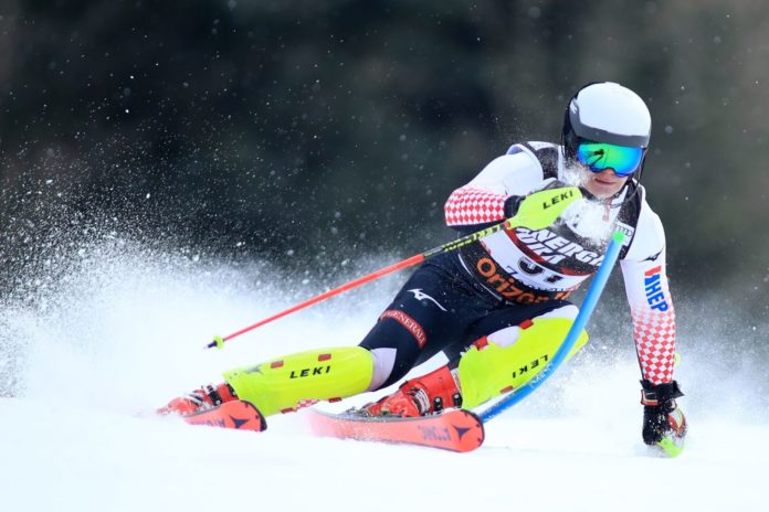 Zagreb: Hrvatski skijaši u prvoj vožnji muškog slaloma Snow Queen Trophy 2019. Istok Rodes