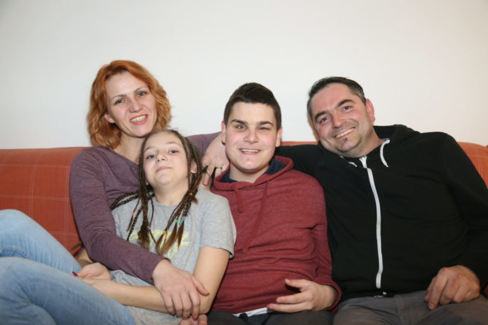 Erik Vrbanec sa svojom obitelji