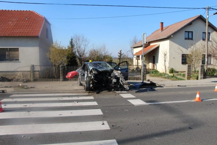 Fotografija s mjesta prometne nesreće u Cirkovljanu