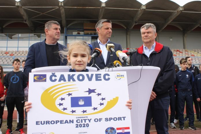 Čakovec proglašen Europskim gradom sporta 2020. godine
