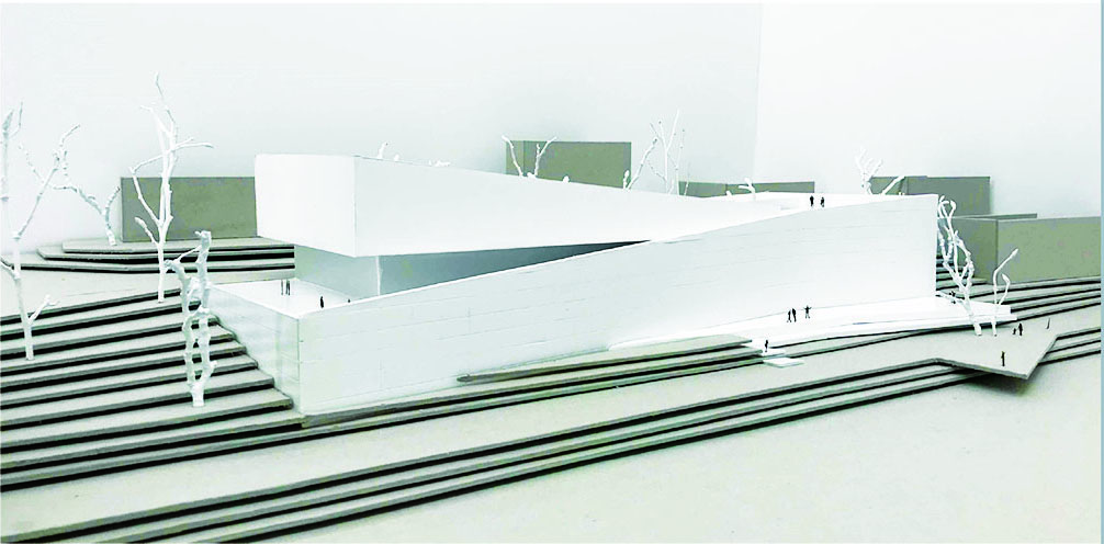 Lea Sačar, studij arhitekture, detalj projekta: Medicopark Maribor “2 HILLS“