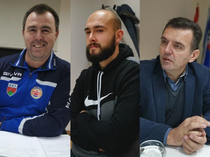 Vijećnik Miro Žvorc, komunalni djelatnik Dominik Đurić, načelnik Mario Moharić