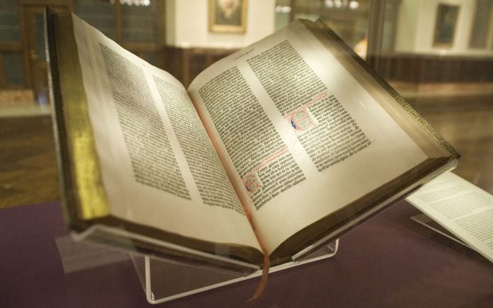 Gutenbergova biblija Gutenbergova biblija
