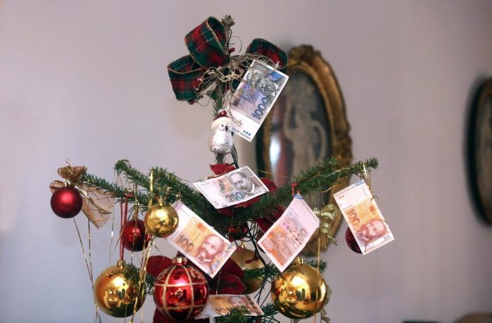 bor novčanice božićnice