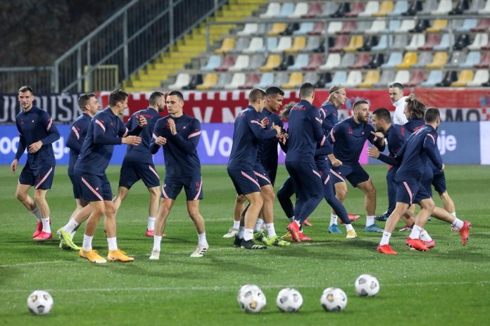 Rijeka: Trening hrvatske nogometne reprezentacije