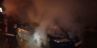 Zapaljenje auta, foto: JVP Čakovec