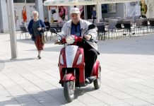 Ilustracija, motociklista snimljen u centru Čakovca, foto: ZV