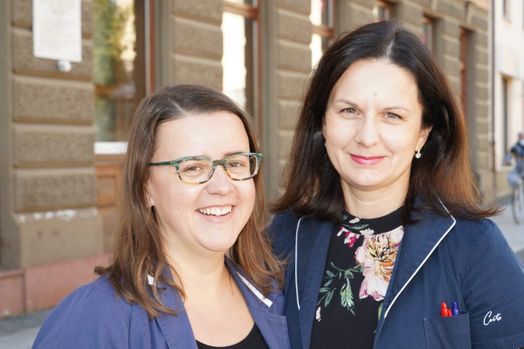 Patronažna sestra Klara Klobučarić i Irena Mađarić Tuksar, glavna sestra Doma zdravlja Čakovec