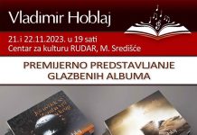 Dva dana sjajnih glazbenika i premijerno predstavljanje glazbenih albuma Vladimira Hoblaja u CZK-u „Rudar“