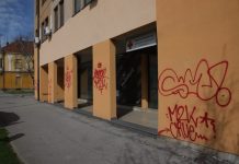 vandalizam išarana zgrada Čakovec