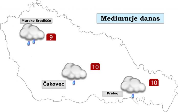 grafički prikaz vremenske prognoze za 23. travanj 2024.