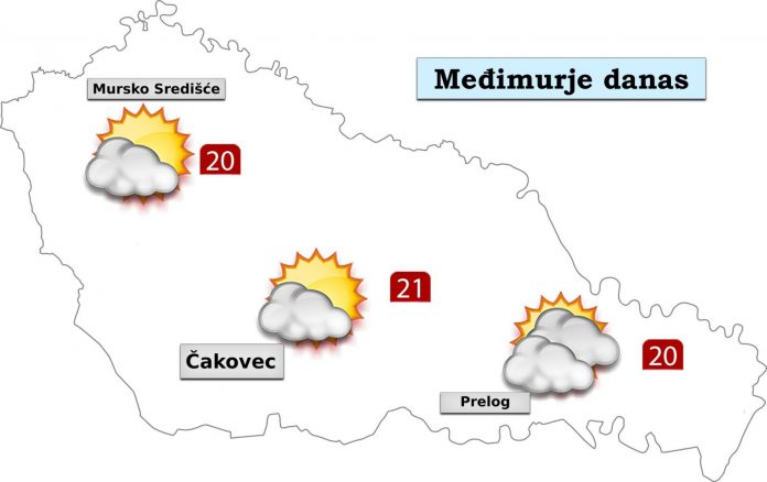 grafika vremenska prognoza međimurje 8.5.