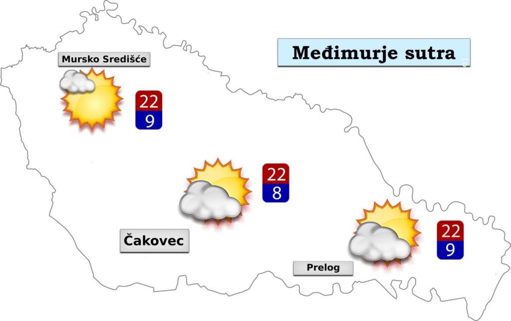 grafika vremenska prognoza međimurje 8.5.