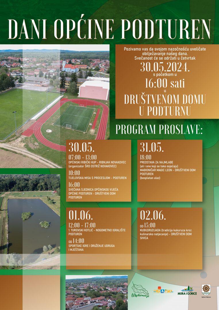 Plakat programa povodom Dana Općine Podturen