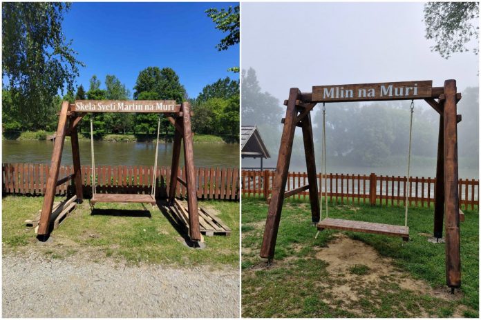 nove drvene ljuljačke u svetom martinu na muri