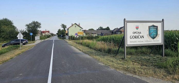 Pred ulazom u Općinu Goričan povučene su nove crte na kolniku