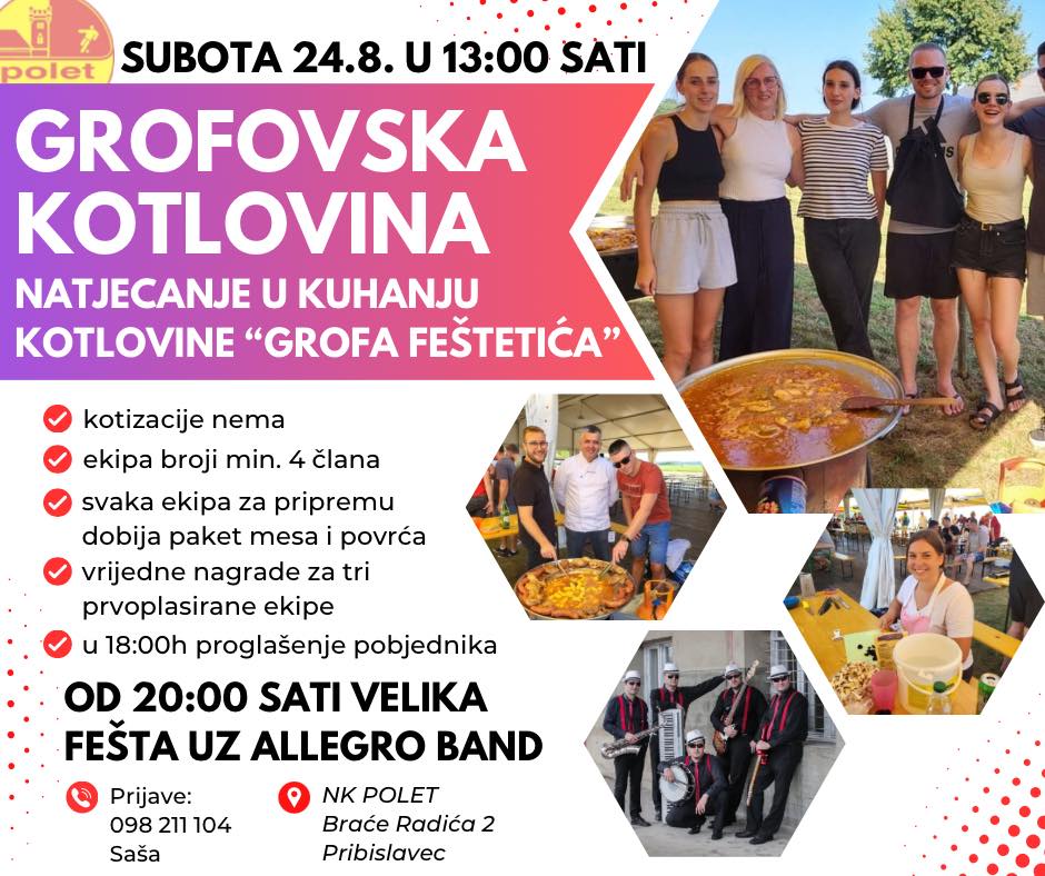 Poster za natjecanje u kuhanju kotlovine