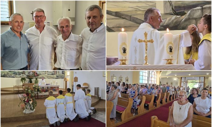 Kolaž fotografija proštenja svete Ane u Hlapičini
