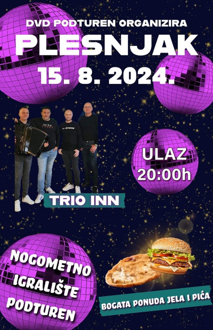 Plakat najave plesnjaka u Podturnu