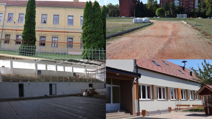 Kolaž fotografija renovacija škola diljem Međimurja