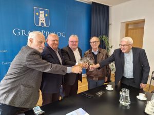 Gradonačelnik Kolarek priredio prijem za dobitnika Zlatne kune za životno djelo, Alojzija Sobočanca