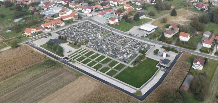 Groblje Svetog Martina na Muri iz ptičje perspektive