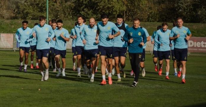 Dinamovci na trkačkom treningu