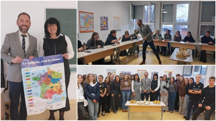 Gimnazija Josipa Slavenskog Čakovec ugostila atašea iz Francuske