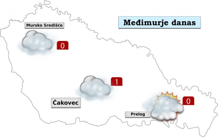Pretežno oblačna nedjelja je pred nama, no bit će suho vrijeme, a ujutro ponegdje uz maglu. Vjetar slab jugoistočni.