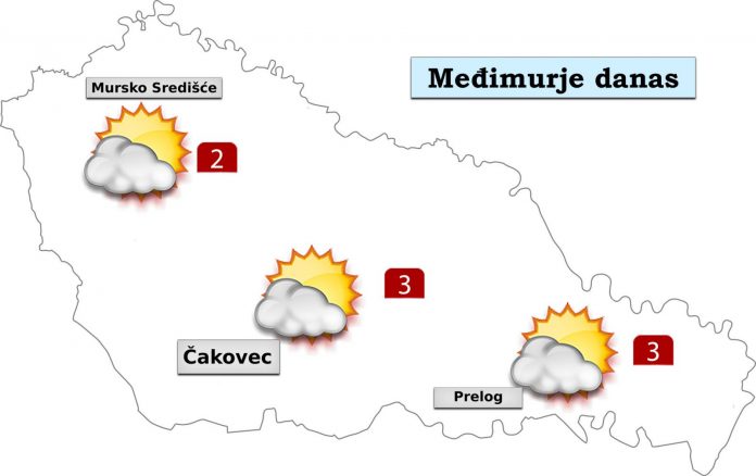 Utorak donosi pretežno ili djelomično sunčano vrijeme. Vjetar slab sjeveroistočni. Jutarnja temperatura zraka između -7 i -4°C, a najviša dnevna od 1 do 4°C.