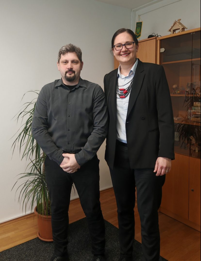 Martina Kivač i novi ravnatelj Dario Šincek