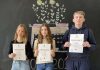 Nina Maltar, Ena Mati (8.a) i Marko Horvat (7.a).