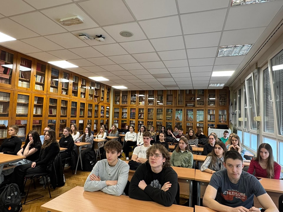 Predavanje u čakovečkoj gimnaziji
