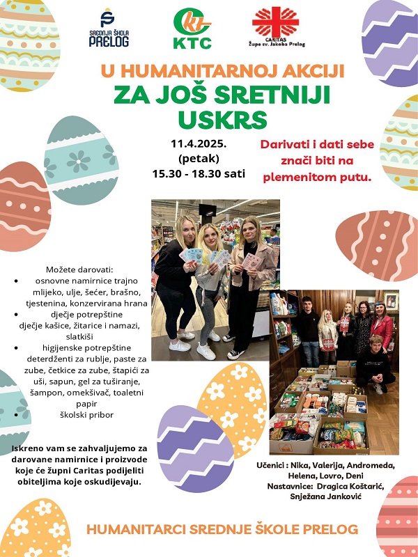 Humanitarna akcija Srednja škola Prelog