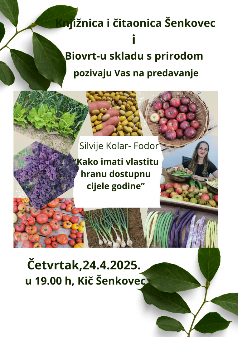 U Šenkovcu saznajte kako imati vlastitu hranu cijele godine