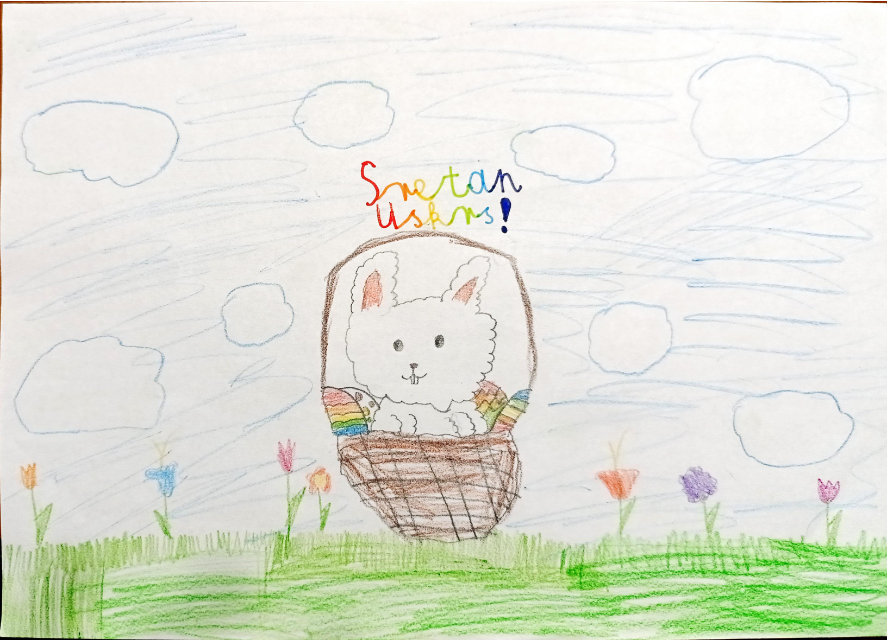 Uskrsna košarica- Hana Debelec, 2.b., I. osnovna škola Čakovec
