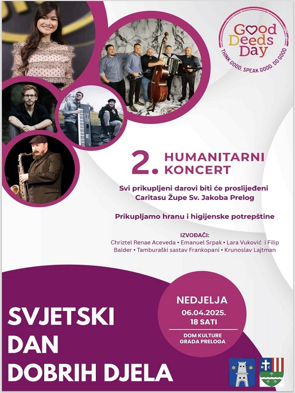 Humanitarni koncert u Prelogu – učinite dobro djelo 6. travnja!