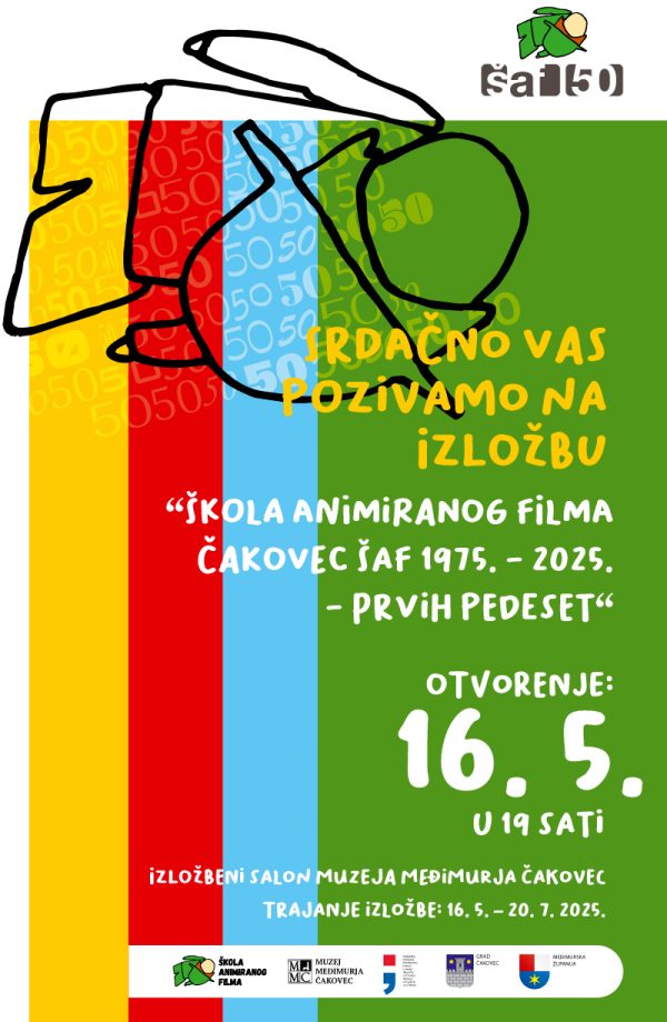 Izložba Škola animiranog filma Čakovec ŠAF 1975. do 2025. Prvih pedeset