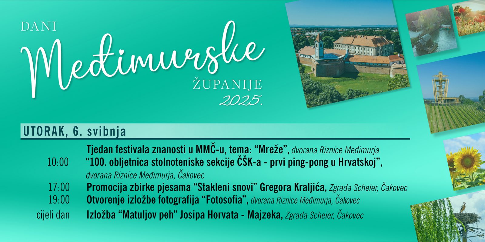 Dani međimurske županije 2025. - Program